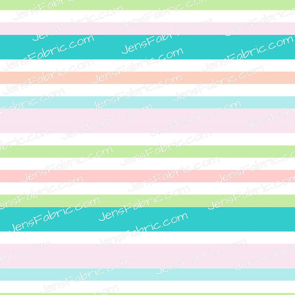 Pastel Peach Stripe Coord