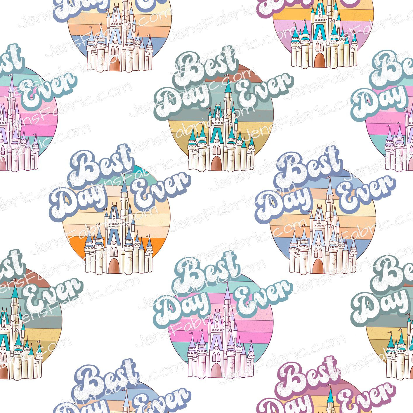 Retro Best Day Ever Toss on White