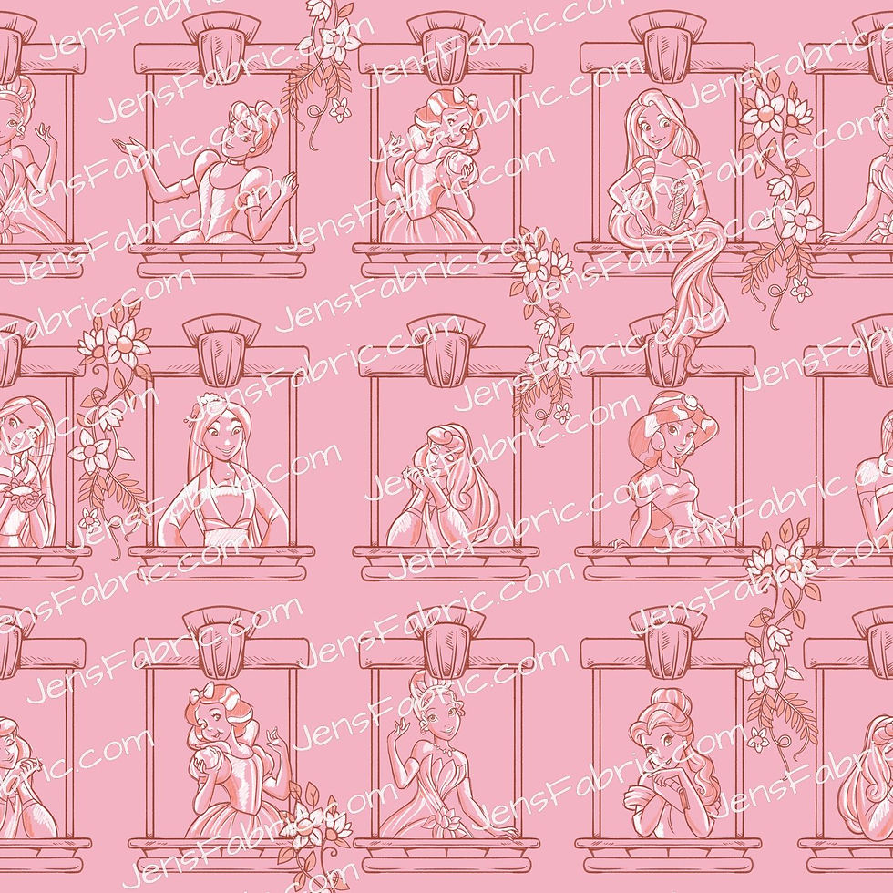 Sketchy Princess Frames on pink