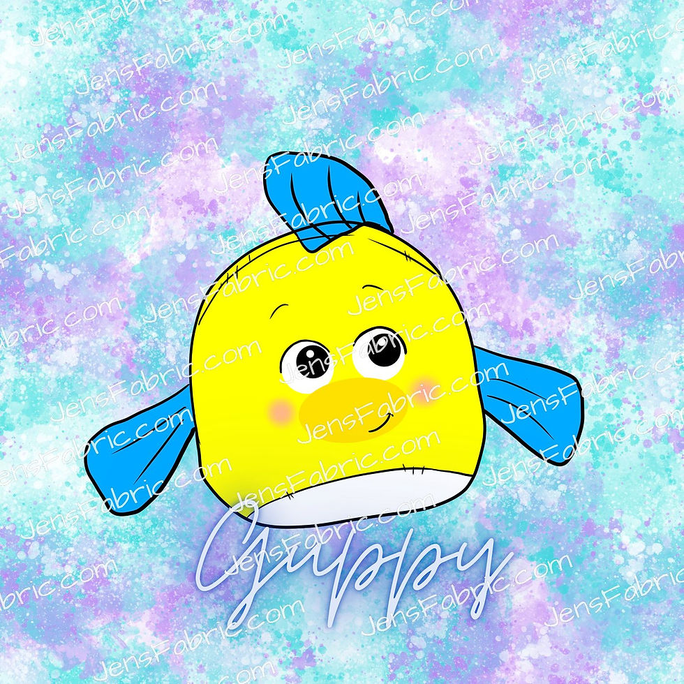 R14 Princess Pajama Party: flounder squishmallow sidekick panel