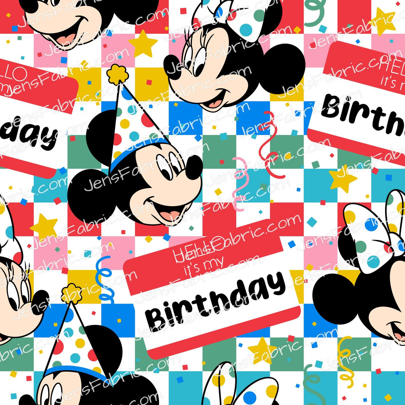 HHarlow Designs: It's My Birthday Mouse Toss on Checks