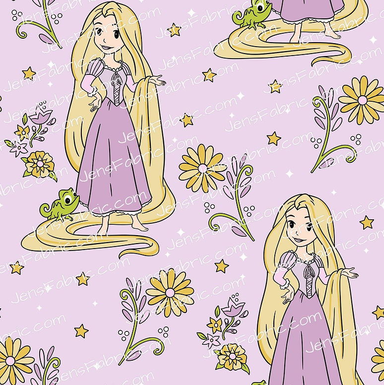 HHarlow Designs: Cartoon Rapunzel on Light Purple
