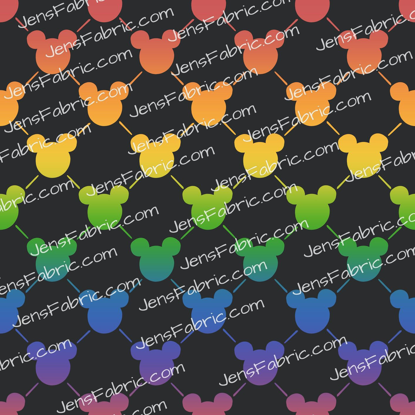 Simply Favi: rainbow mickey heads on black