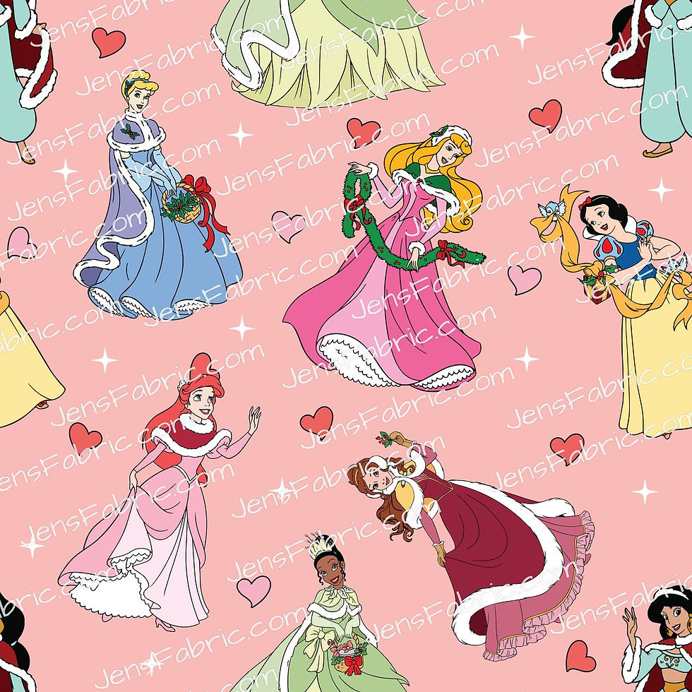 Christmas Princess Toss on hearts