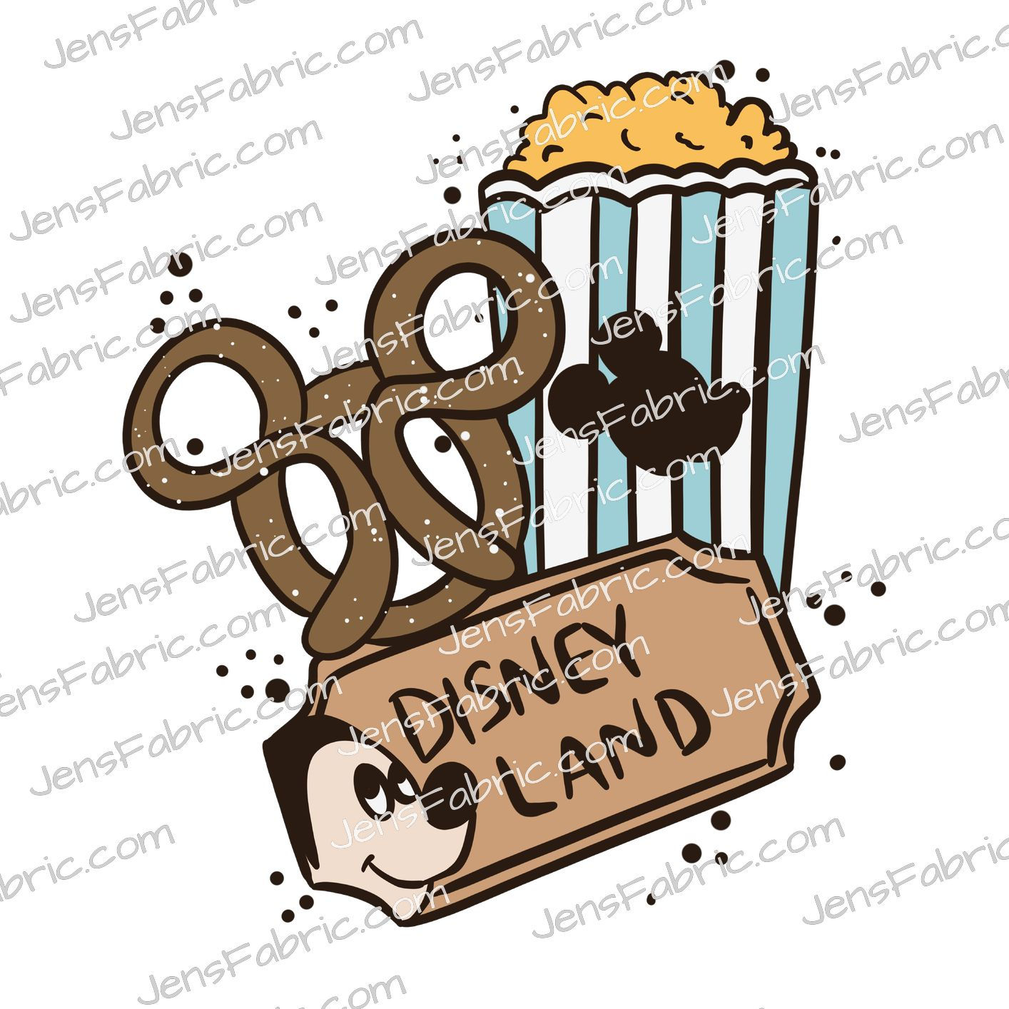 Simply Favi: tickets and popcorn panel blue