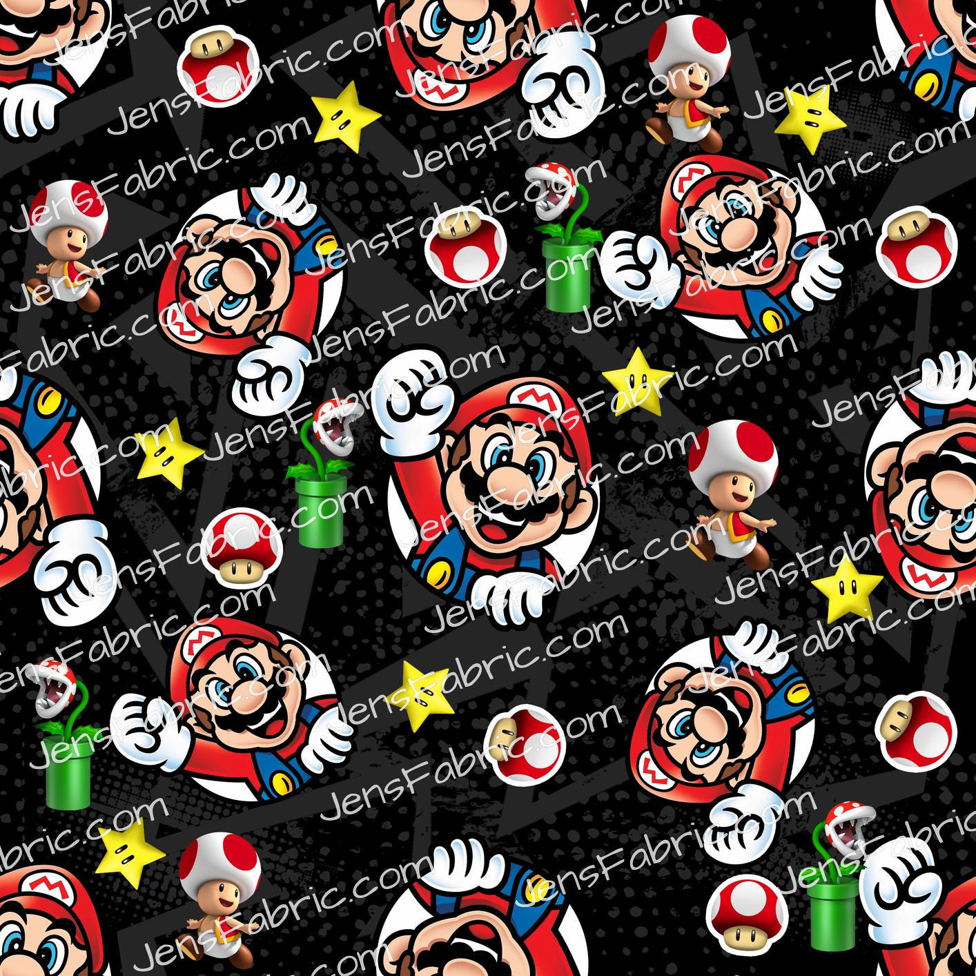 Mario and Toad Toss on black