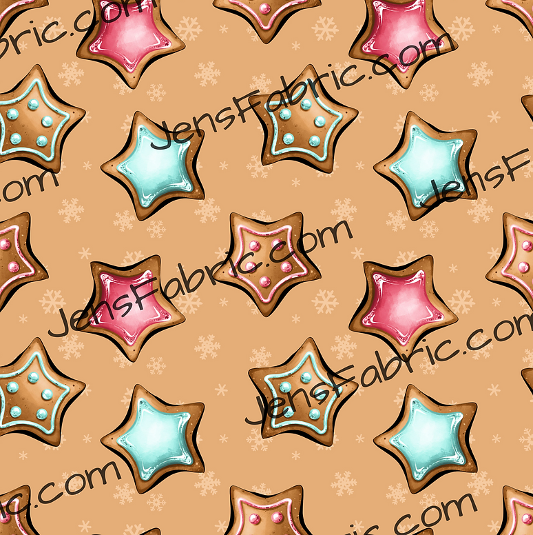 R24 Cup of Cheer: Cookie Stars on tan