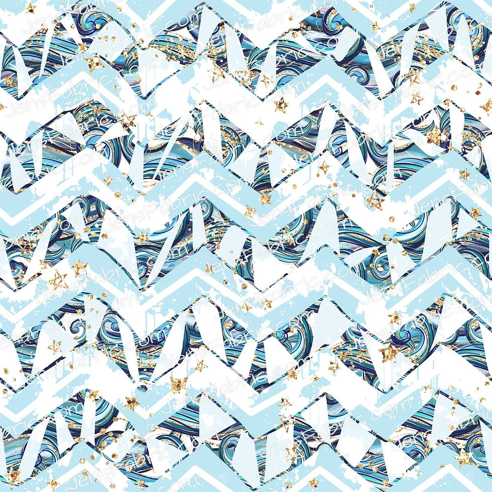 Disney Cruise 25th: Blue Geo Chevron