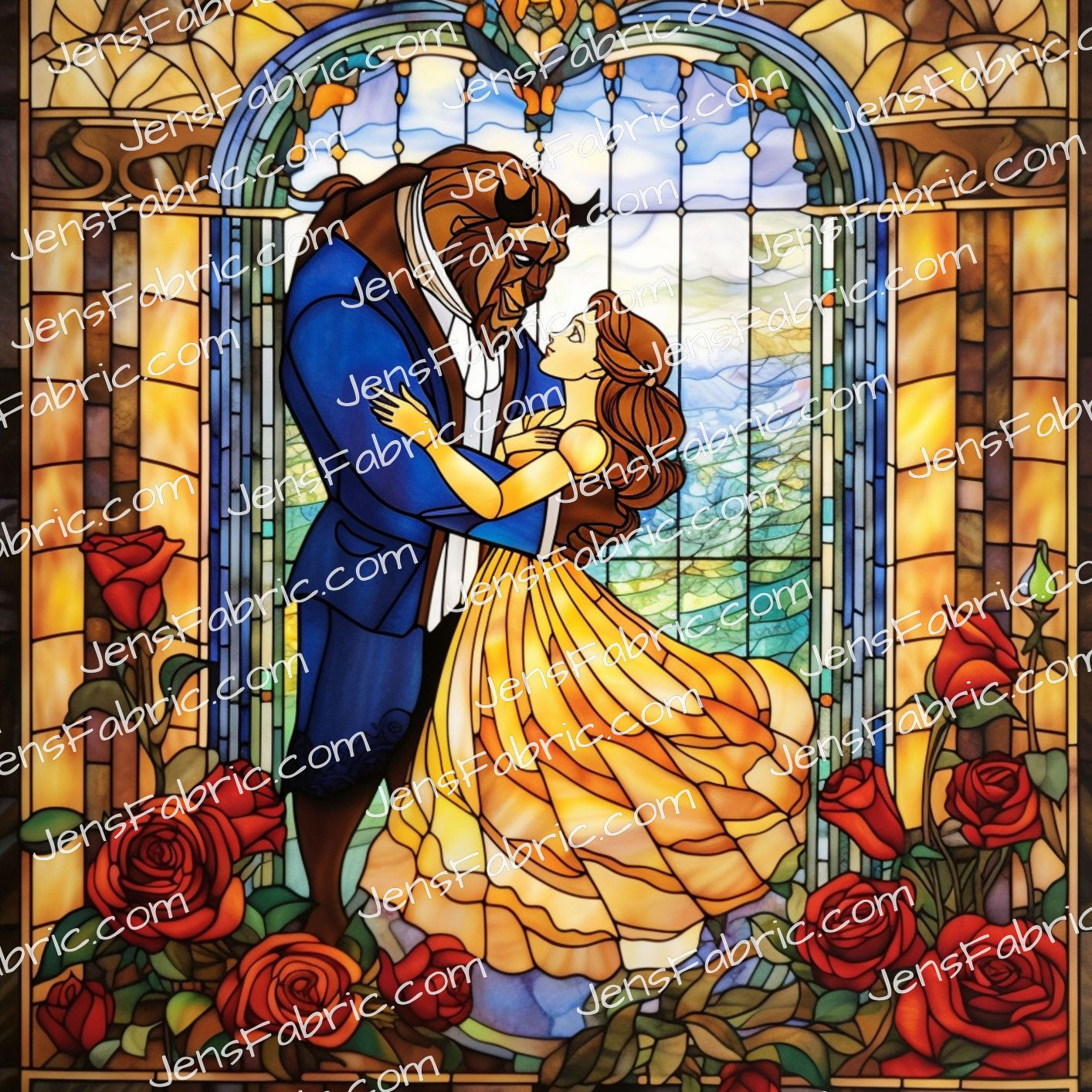 R17 Stained Glass Princess: BATB Panel