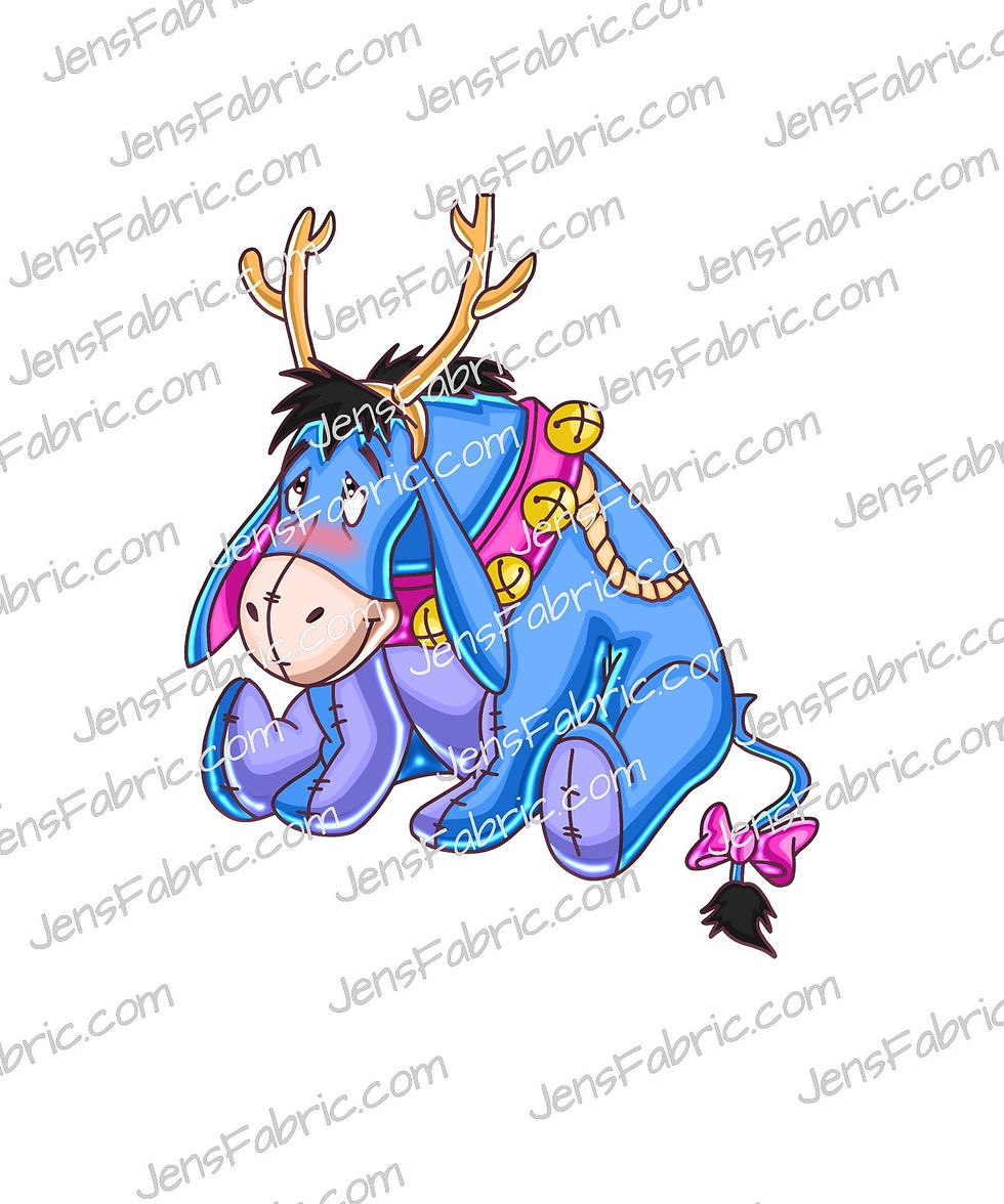 Eeyore Reindeer Panel