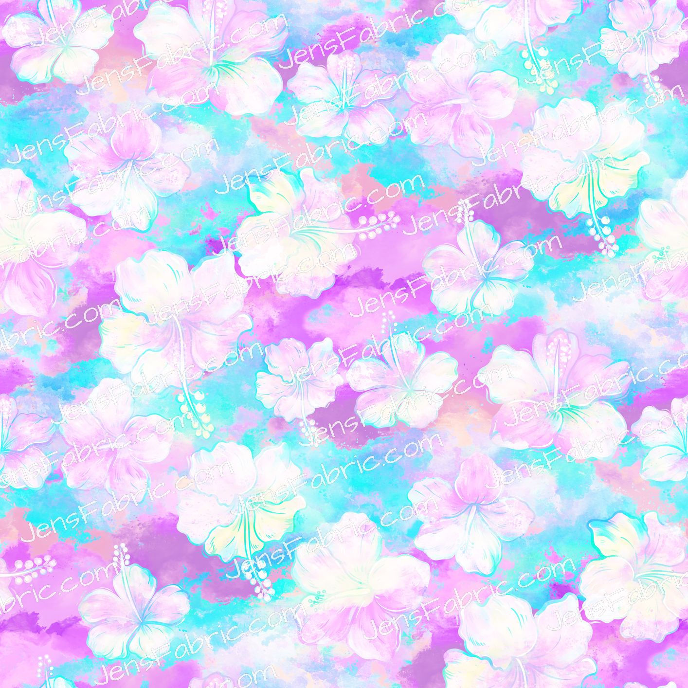 Magical Motif: Stitch Blue and purple Floral