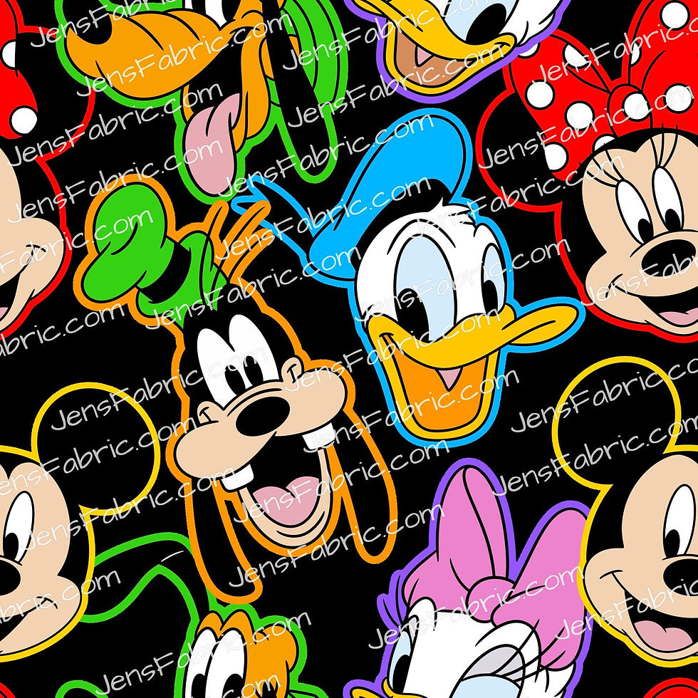 HHarlow Designs: Fab 6 Faces on Black