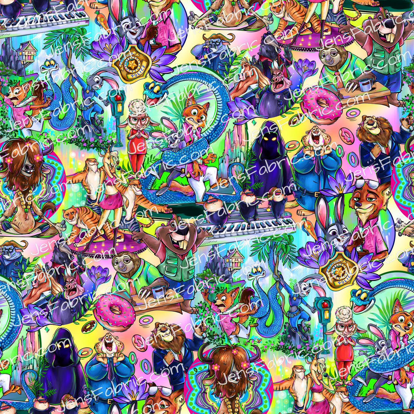 Magical Motif Zootopoia: main on yellow