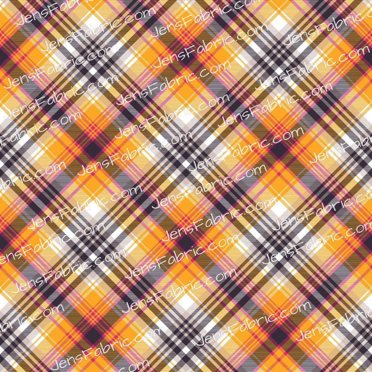 R12 Pumpkin Spice Girl: fall plaid