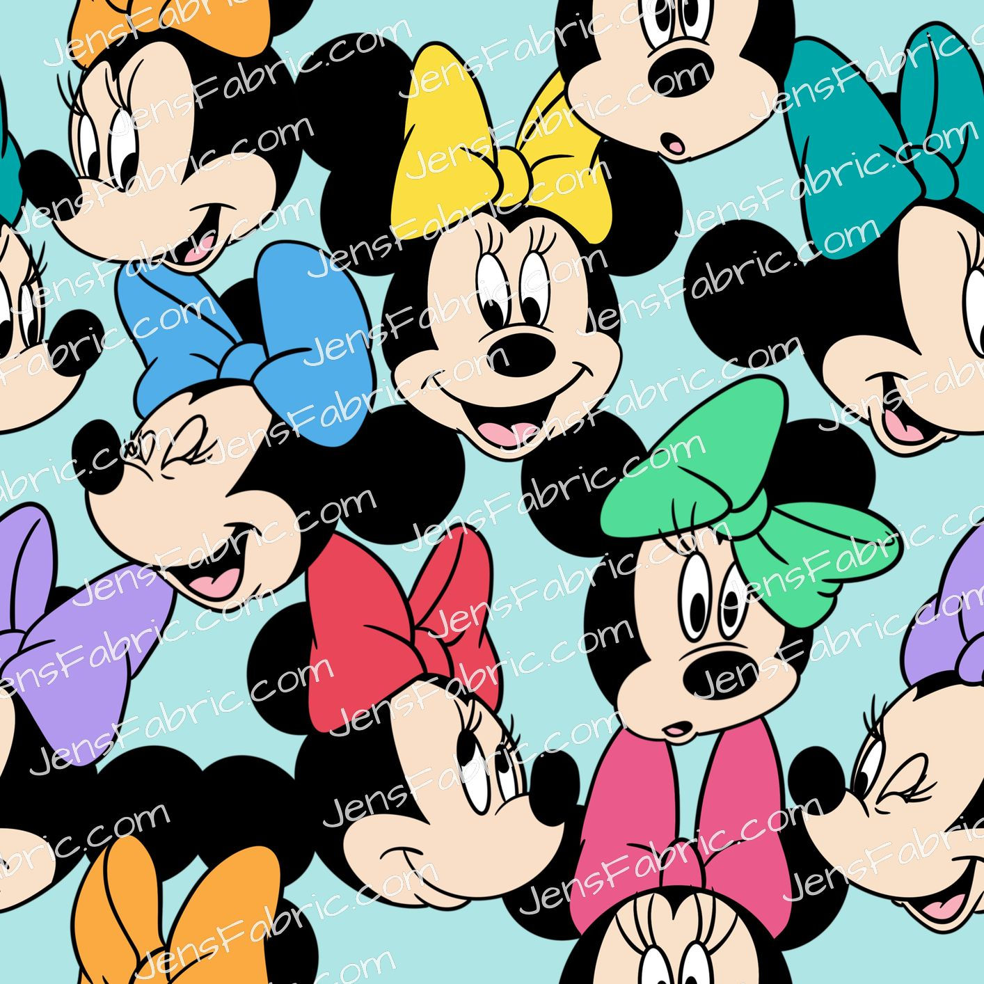 HHarlow Designs: Minnie Mouse Toss on Aqua
