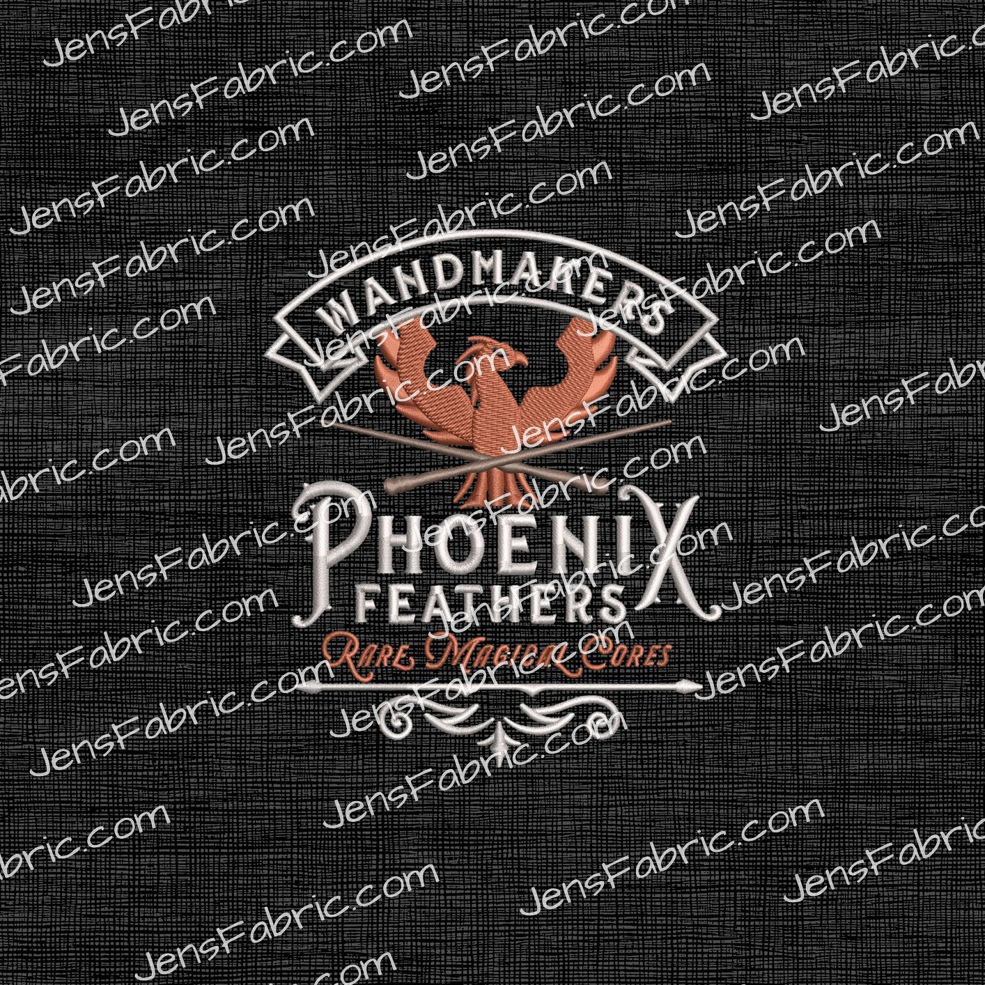 R49 Embroidered Harry Potter: phoenix panel
