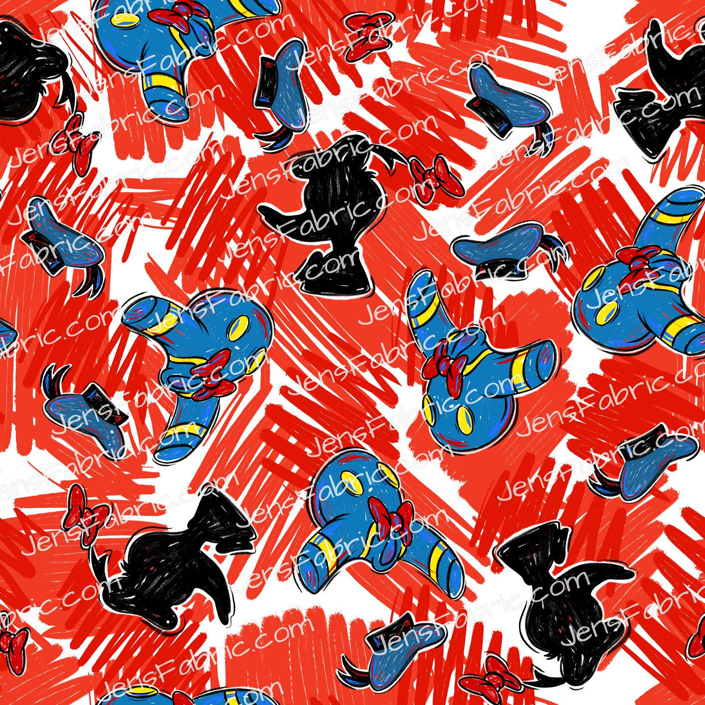 Space Waffle Designs Sketchy Icon: Donald red