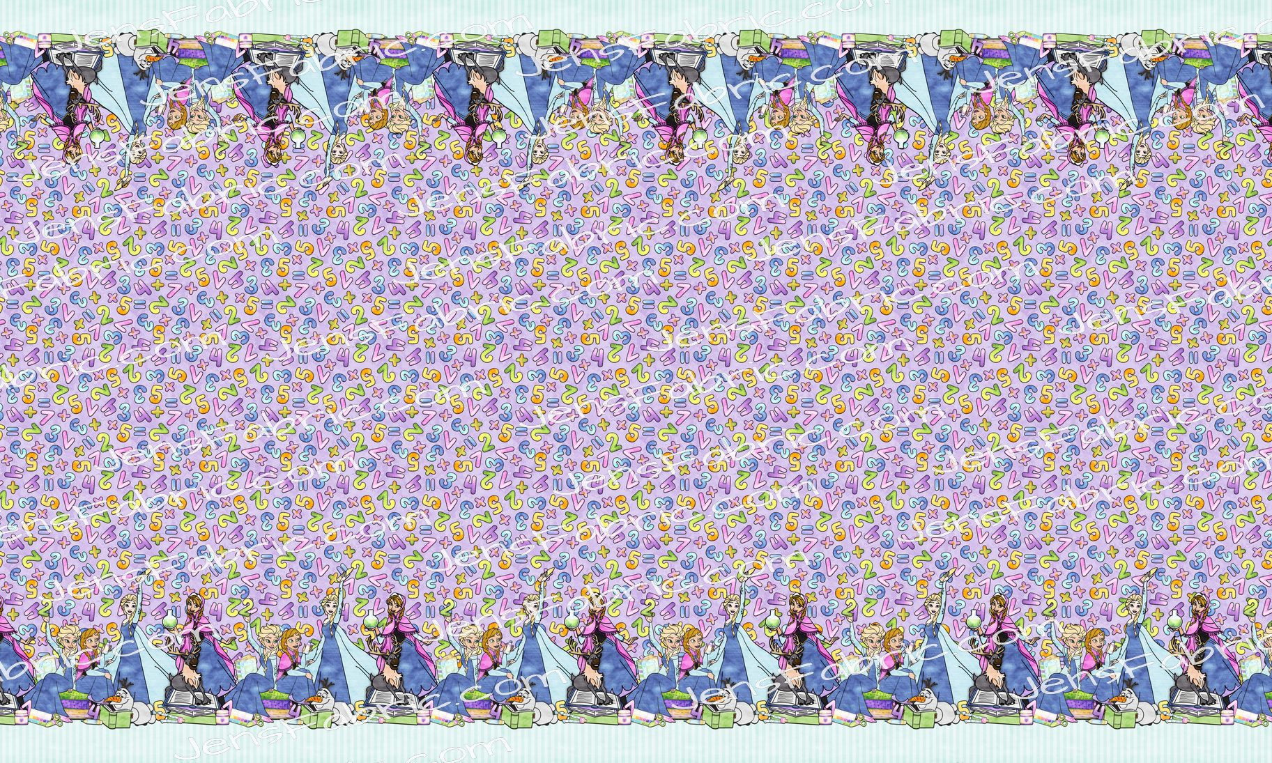 Frozen Sisters School Border Print
