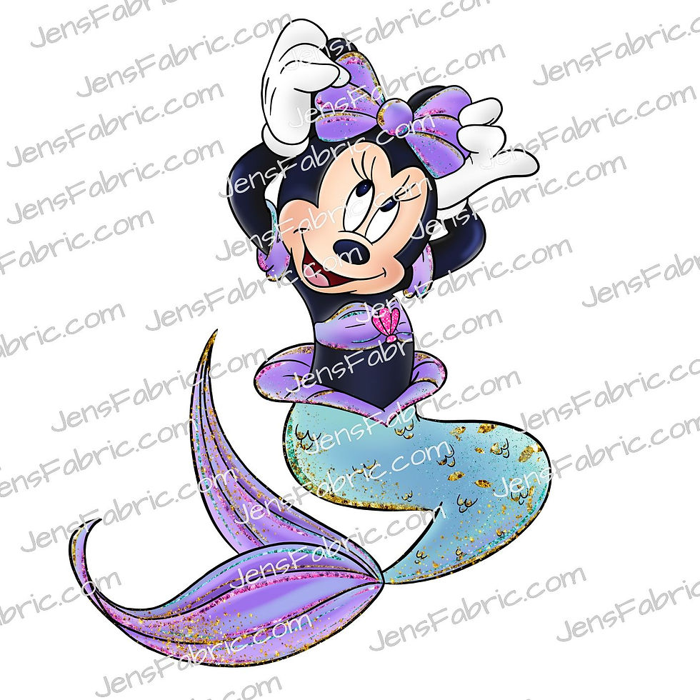 Minnie Mermaid Panel