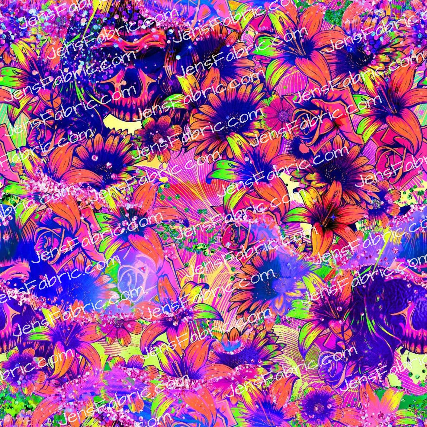 Rainbow Daisy Distressed