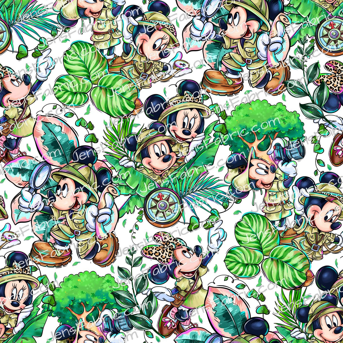 Magical Motif AK: Minnie & Mickey Toss on White