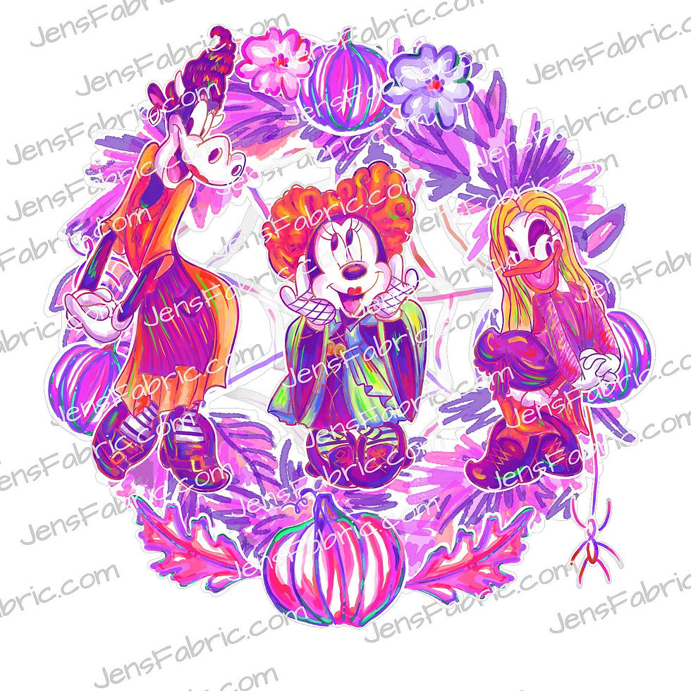 Space Waffle LP Hocus Pocus: panel {choose your own background color}