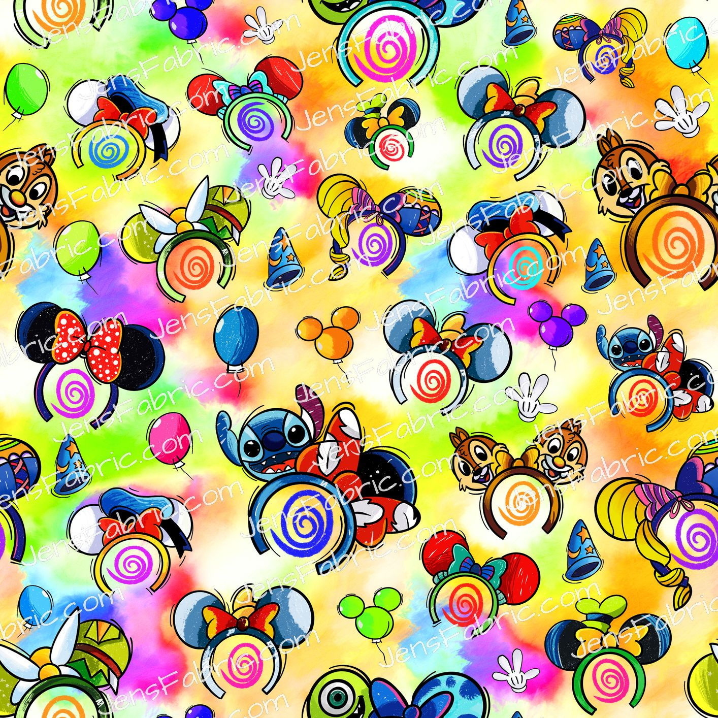 Disney Ears Toss on Bright Rainbow