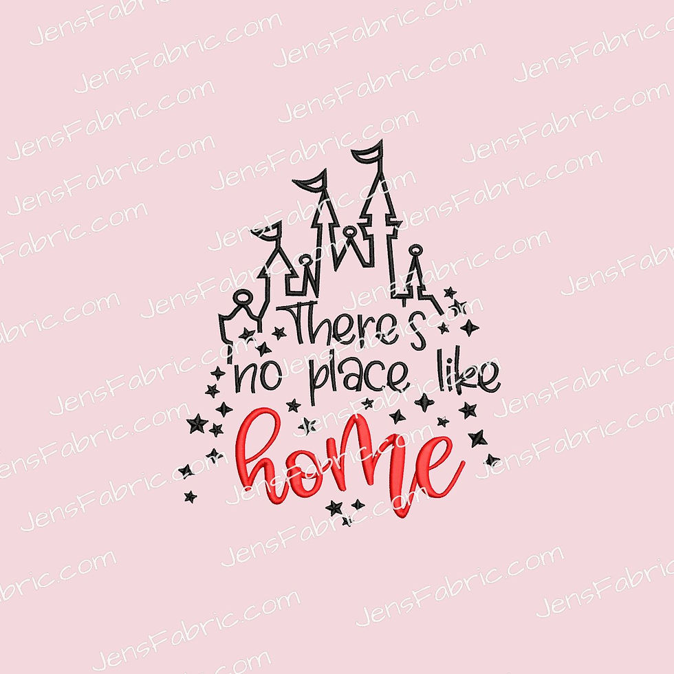 R18 Home Sweet Home: Embroidery panel Home