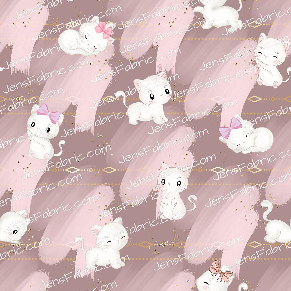 Pink Cats: cat toss on pink brushstrokes