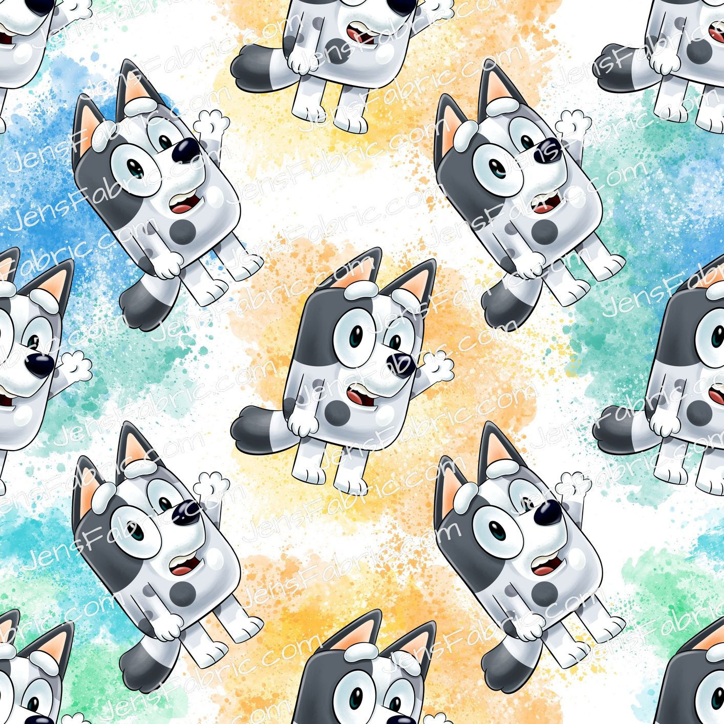 Muffin Toss on Watercolor