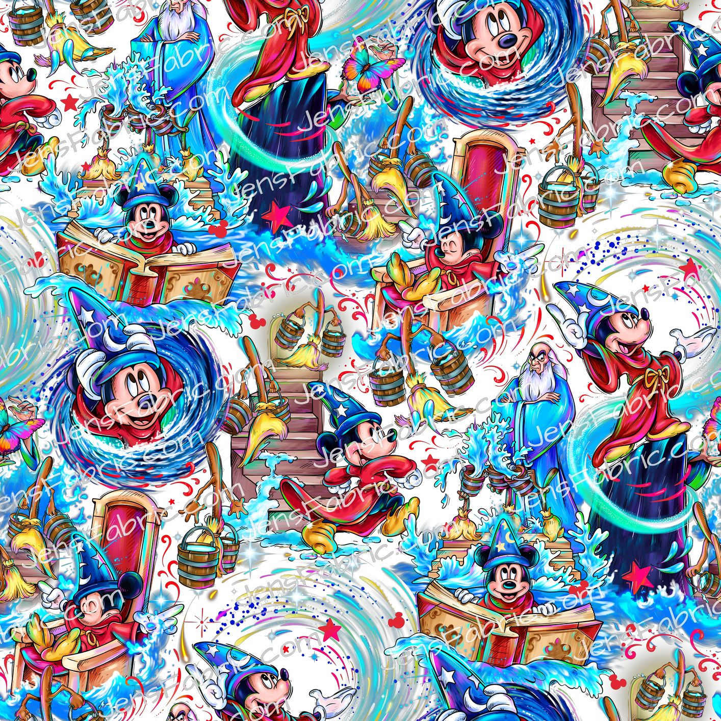 Magical Motif Sorcerer: Character Toss on White