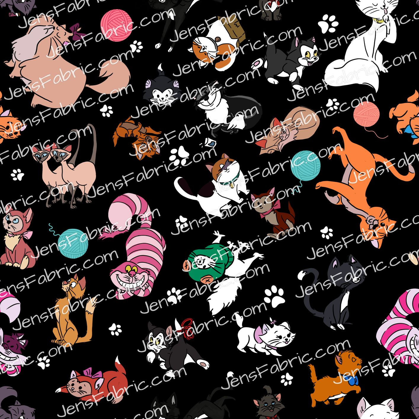 Disney Cat Toss on Black