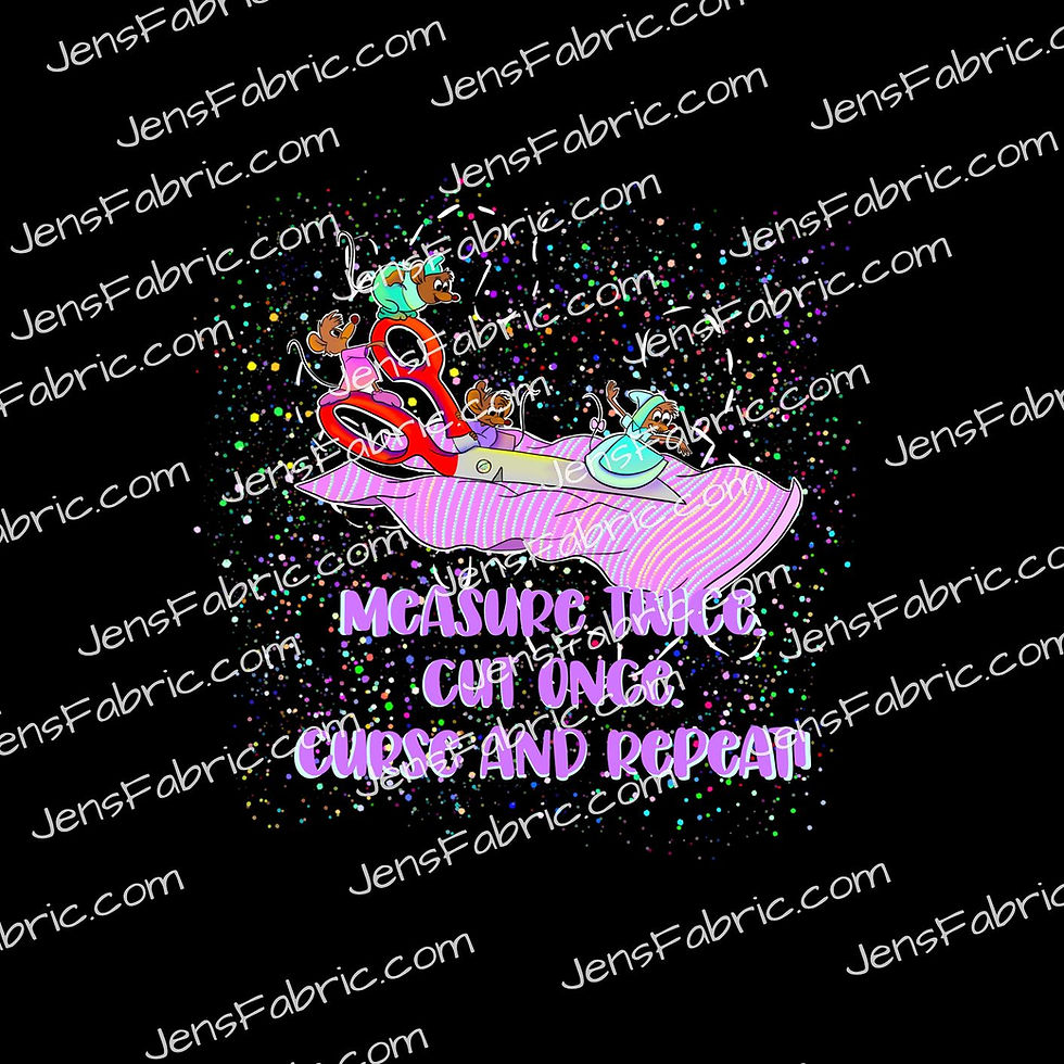 R21 That's Sew Disney: Sewing mice on black