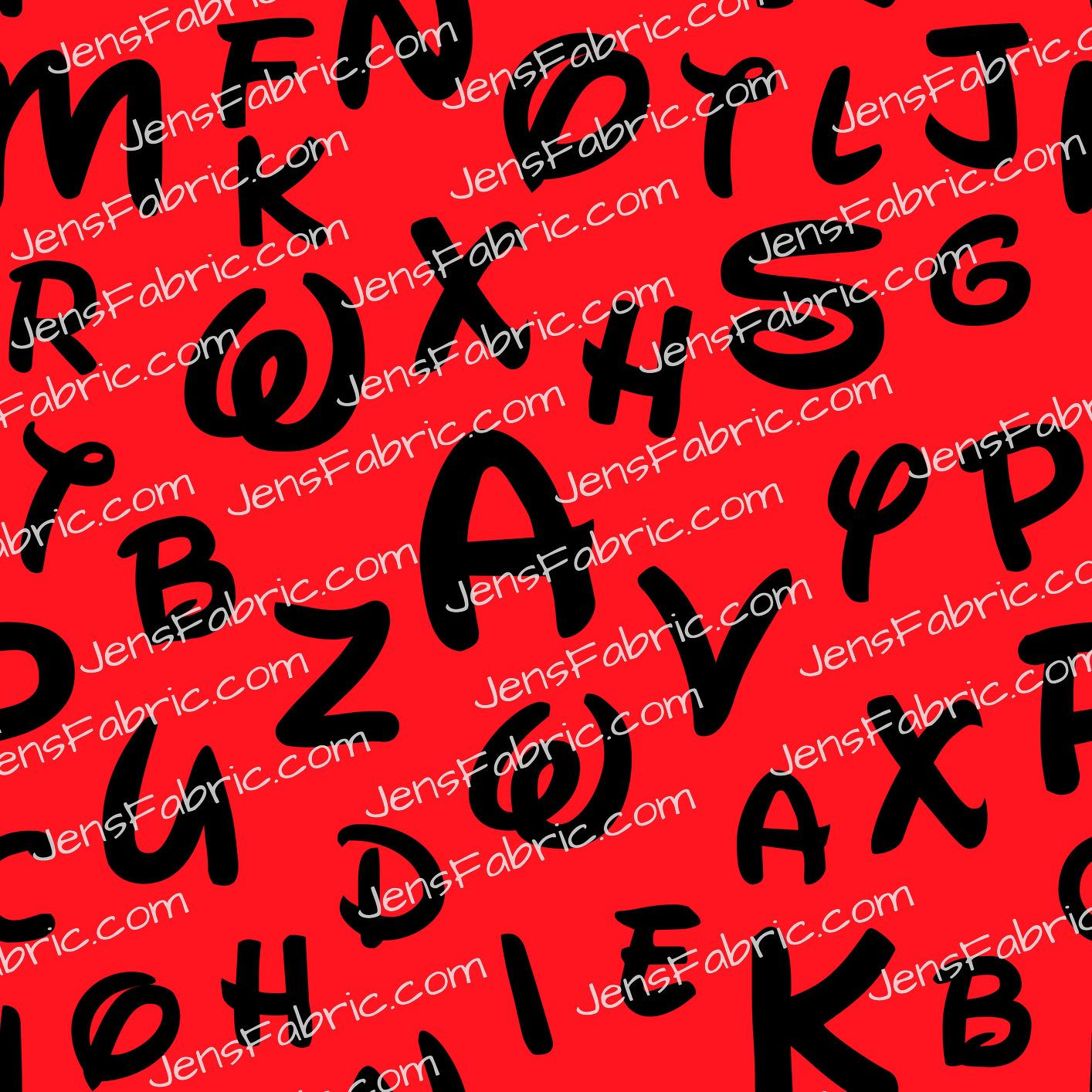 Mickey Letter Toss on red
