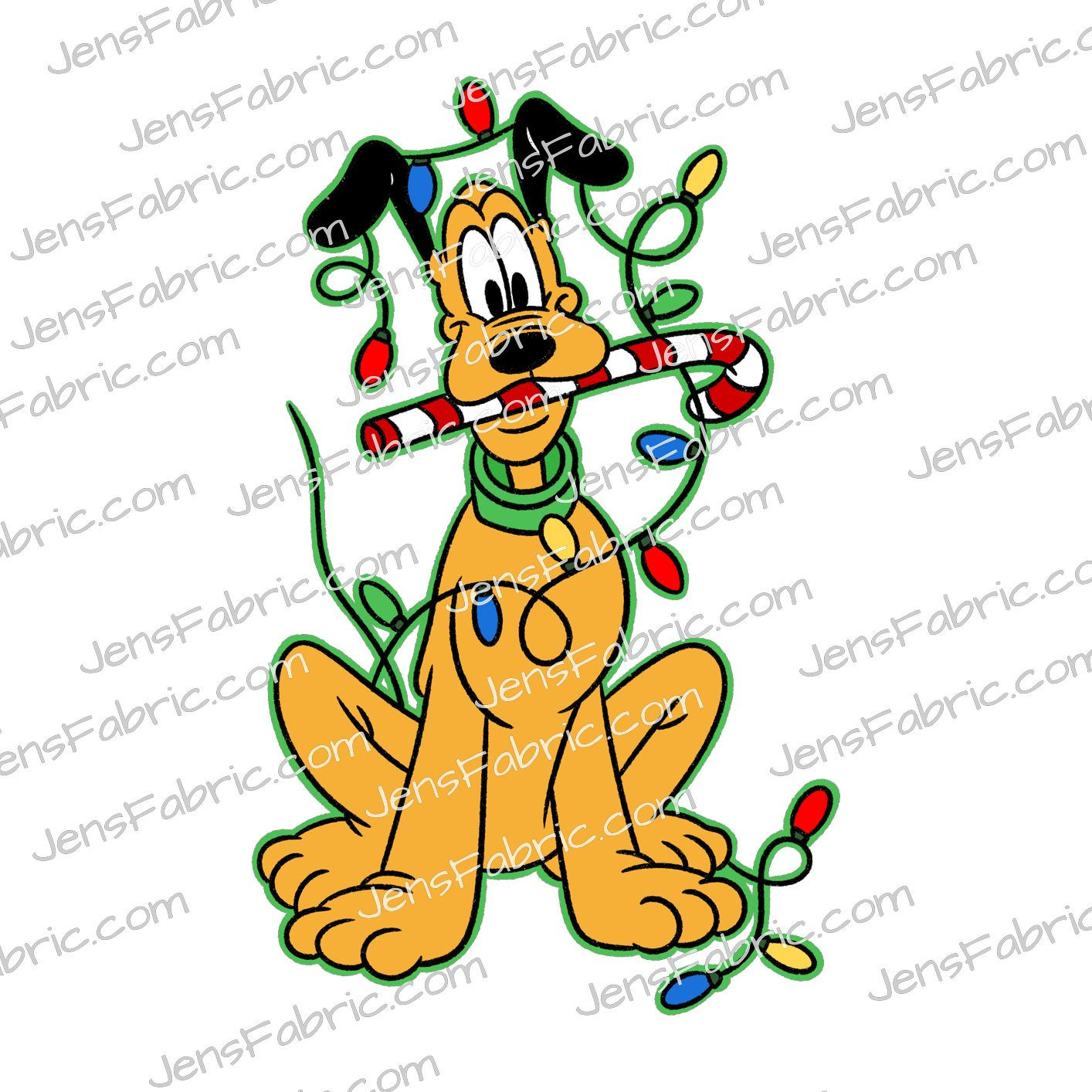 HHarlow Designs: Christmas Pluto with Lights panel