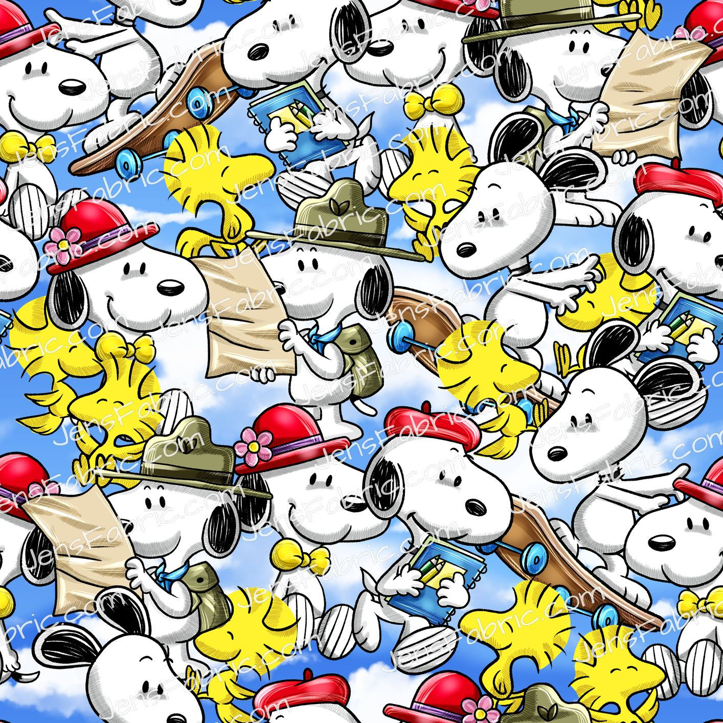 Snoopy and Woodstock Camping Toss