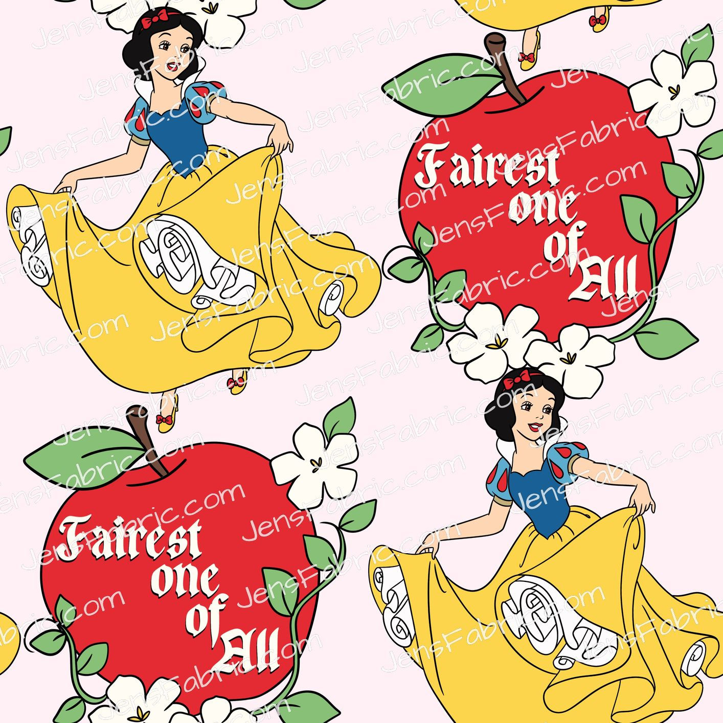 HHarlow Designs: Snow White Fairest One of All Toss on Pink