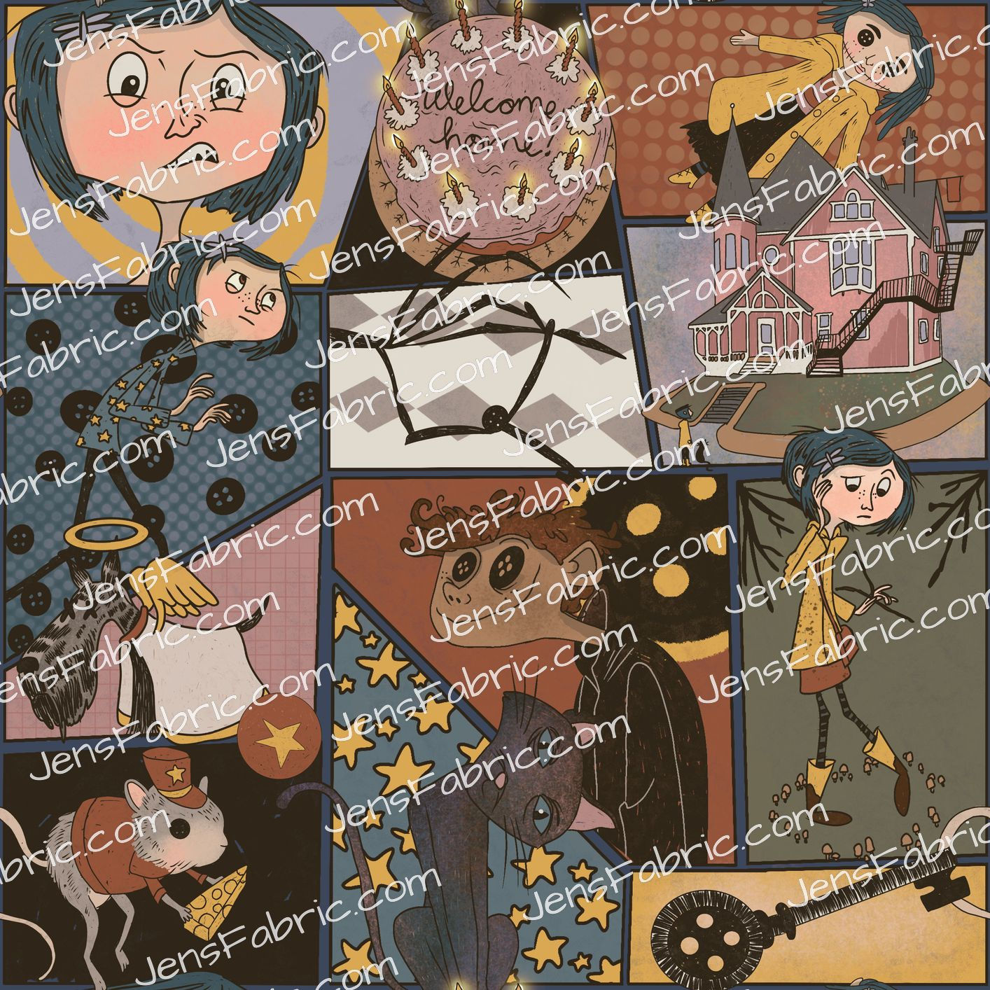 Cherry Fizz: Coraline Patchwork