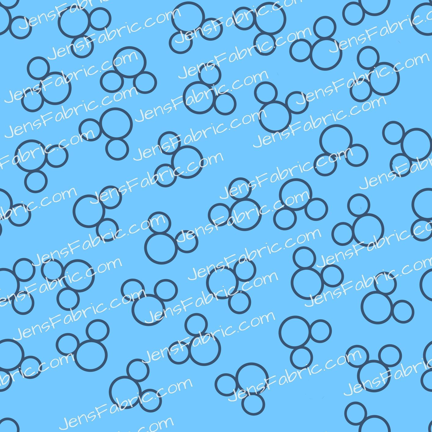 Pastel Mickey Heads: blue mickey toss