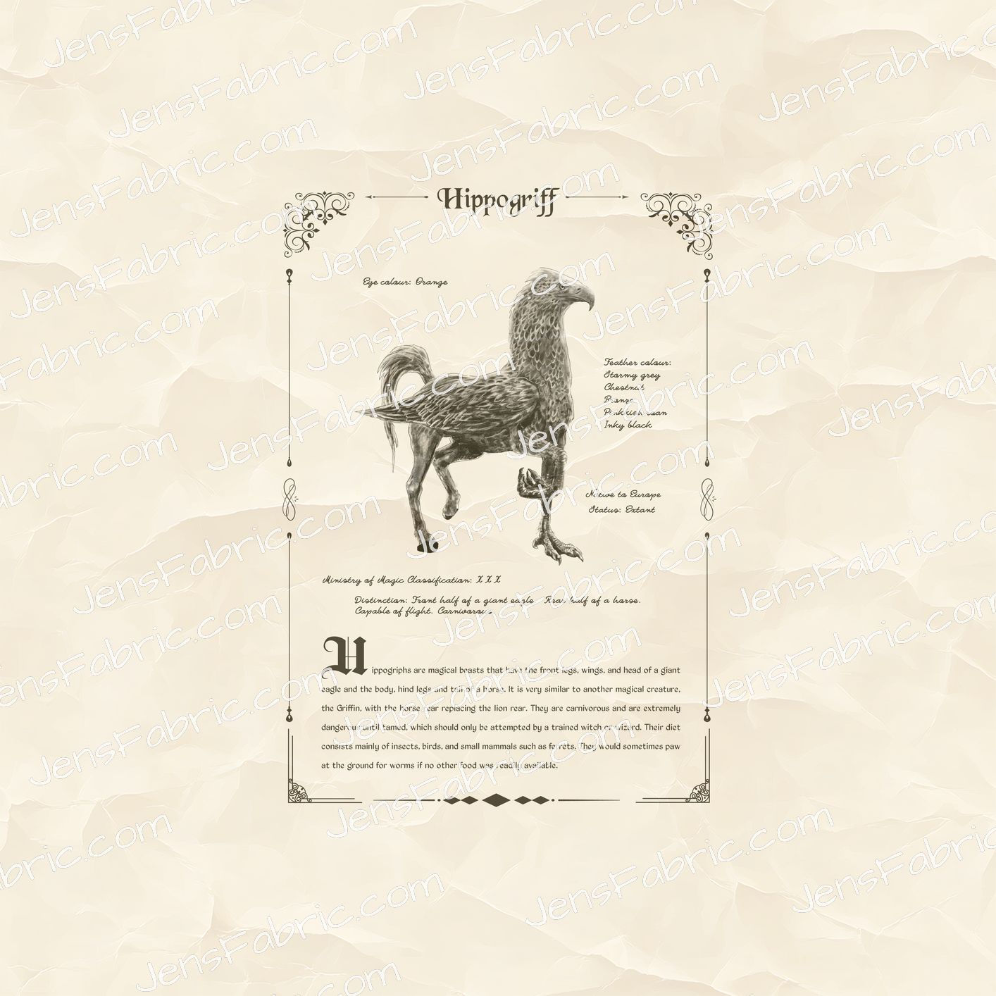 R37 Creature Codex Fantastic Beasts: Hippogriff Panel