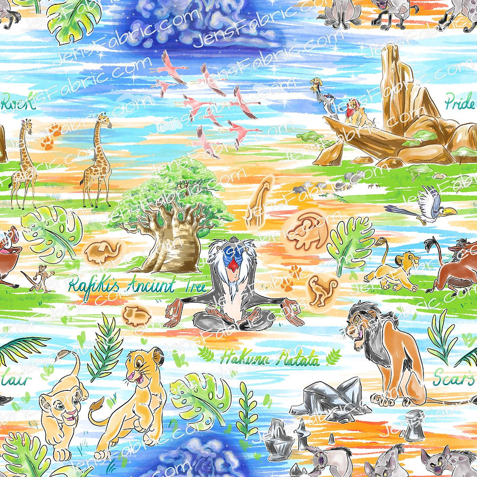 Space waffle lion king map: main