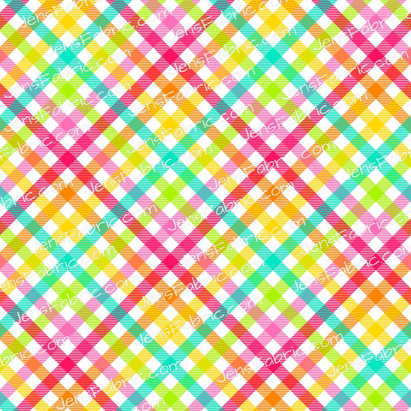 Rainbow Summer Plaid