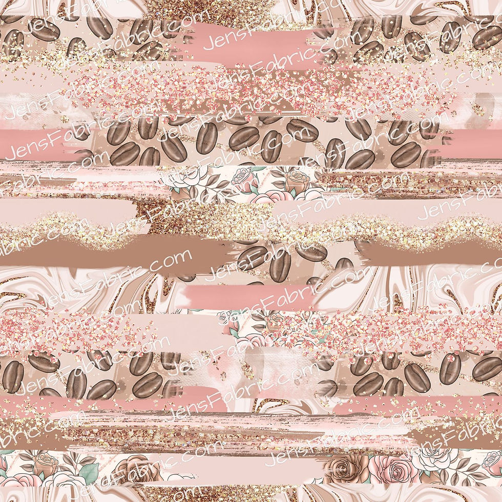 Coffee Bean pink brushstrokes