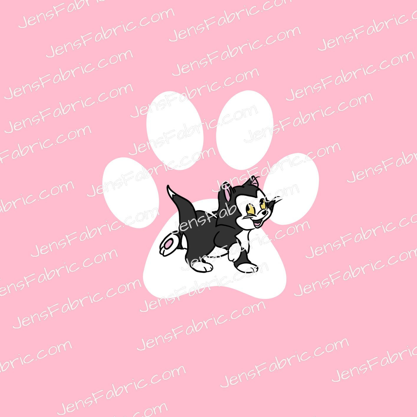 Figaro Pink Paw Print
