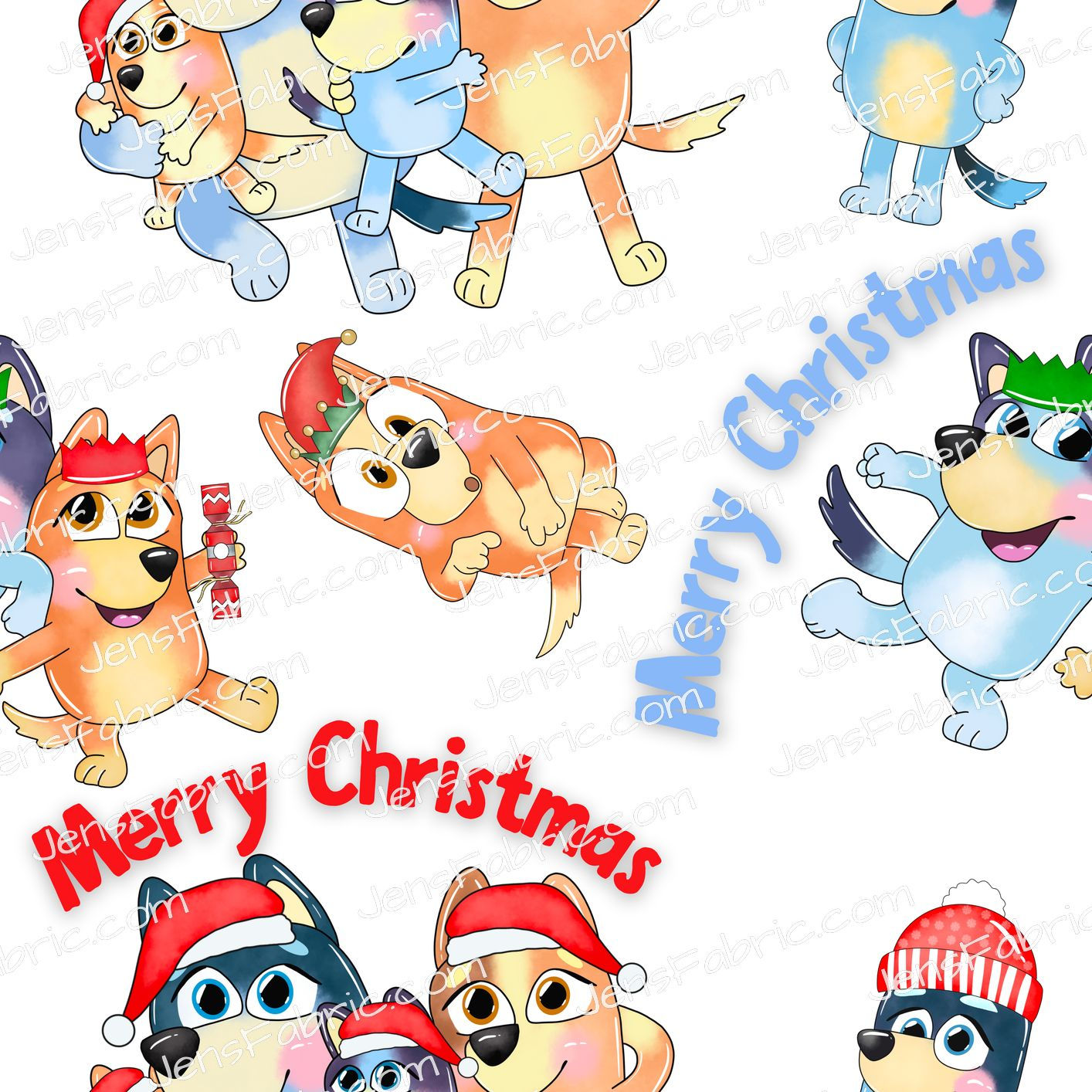 Merry Christmas Bluey Toss