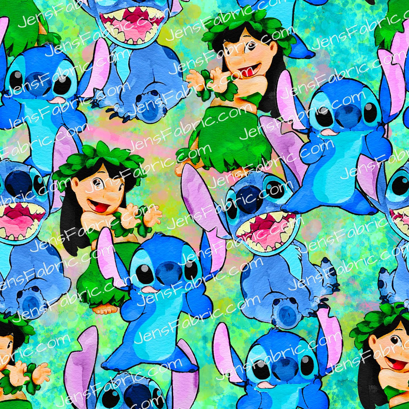 Lilo and Stitch Stack on Green