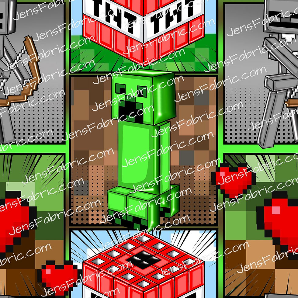 Minecraft Comic Print