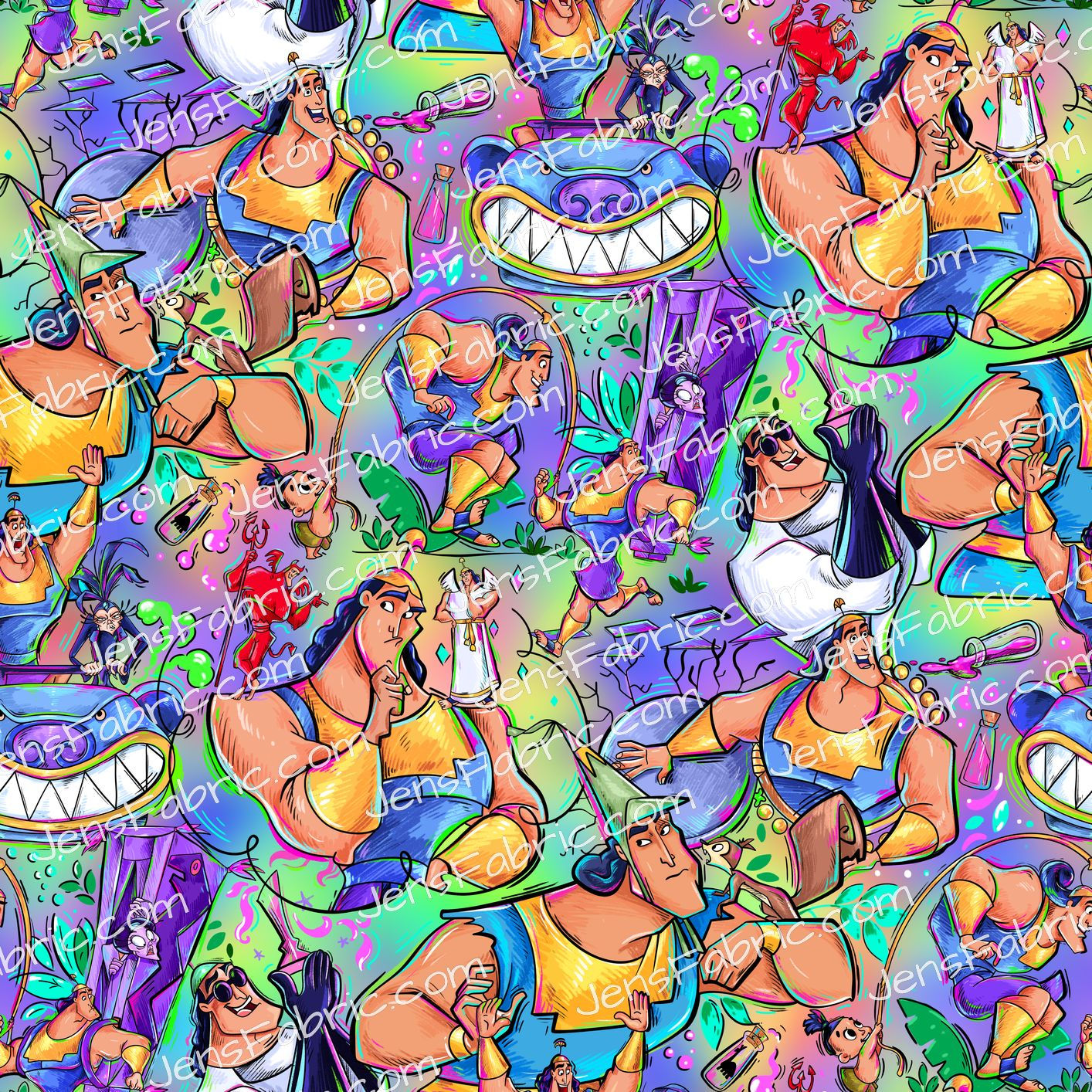 Magical Motif Emperors New Groove: Kronk toss on rainbow