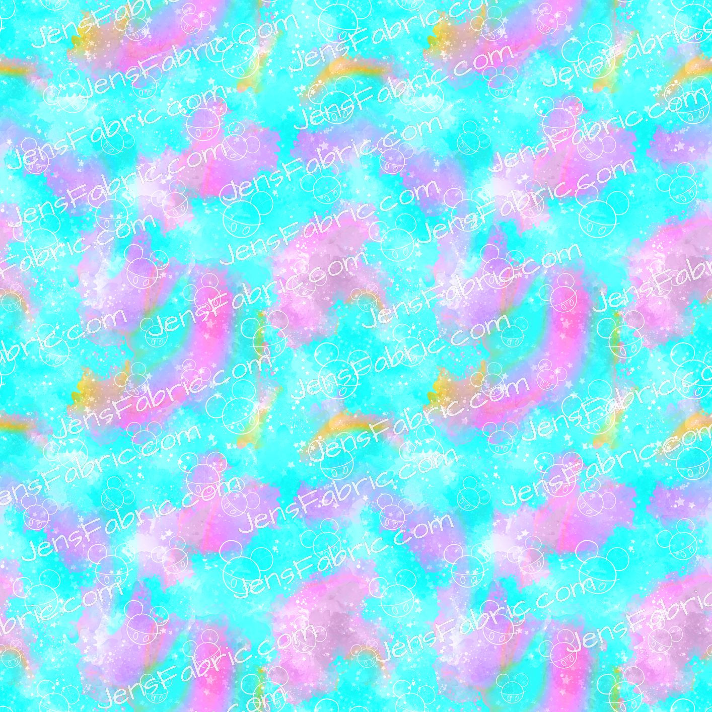 Mickey and Minnie Bluey purple and blue coordinate