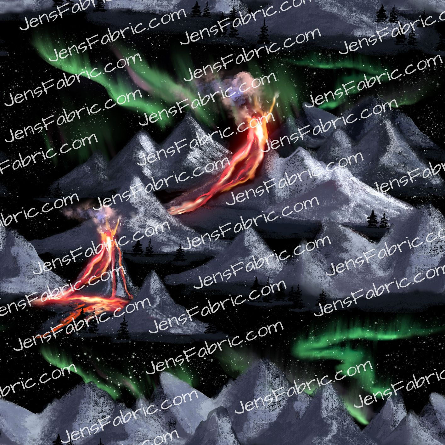 Volcano and Northern Lights toss